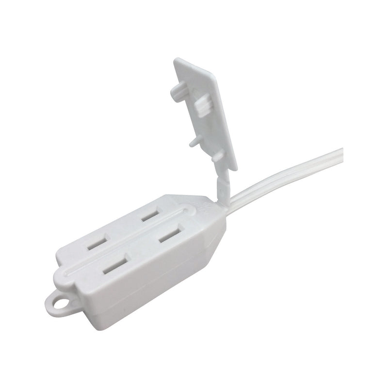 Ace Indoor 15 ft. L White Extension Cord 18/2 SPT-2