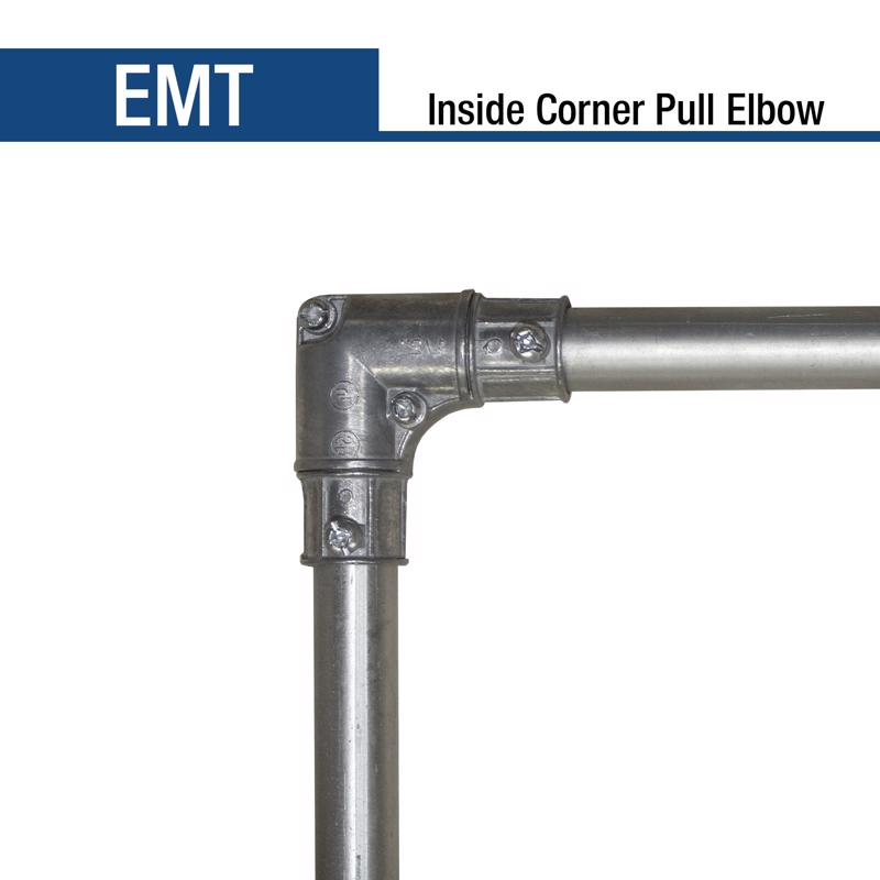 Sigma Engineered Solutions ProConnex 1/2 in. D Die-Cast Zinc Corner Elbow For EMT 1 pk