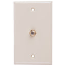 Monster Just Hook It Up Ivory 1 gang Plastic Coaxial Wall Plate 1 pk