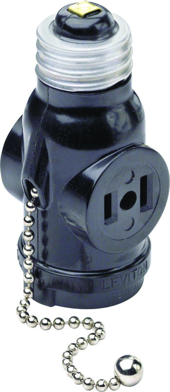 LAMPHOLDR PLCHN2RCP BLK