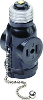 LAMPHOLDR PLCHN2RCP BLK