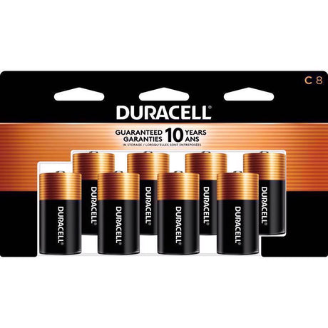 BATTERIES ALKALINE C 8PK