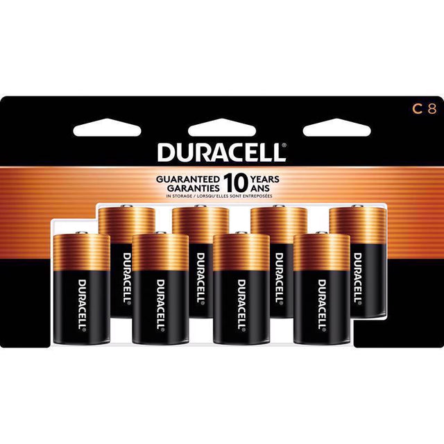 BATTERIES ALKALINE C 8PK