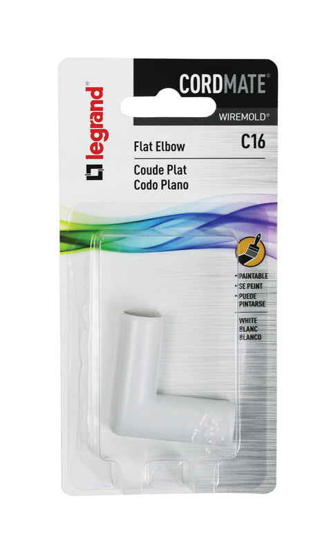 ELBOW FLAT 90D WHT