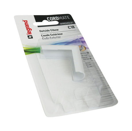 Legrand CordMate Outside Elbow 1 pk