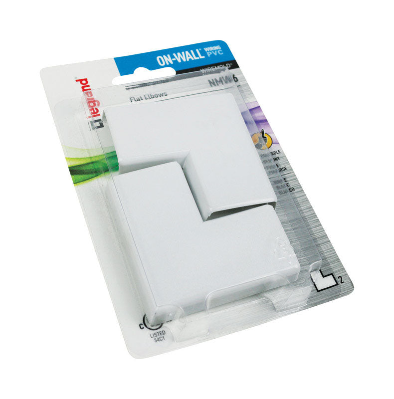 Legrand On-Wall Flat Elbow 2 pk