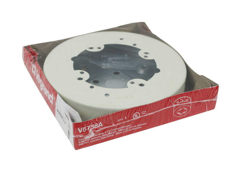 Legrand Round Steel Electrical Box Ivory