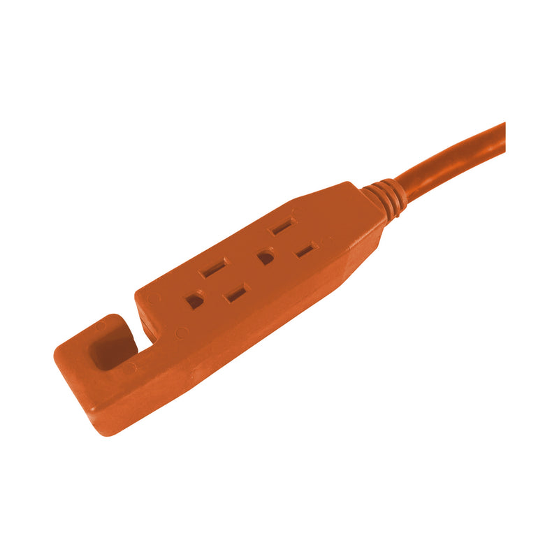 Ace Indoor 25 ft. L Orange Triple Outlet Cord 16/3 SJT