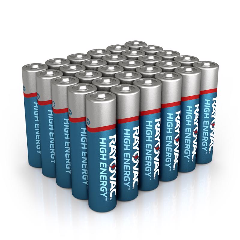 Rayovac High Energy AAA Alkaline Batteries 30 pk Clamshell
