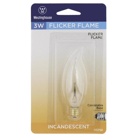 BULB-FLICKER 3W CLR CB