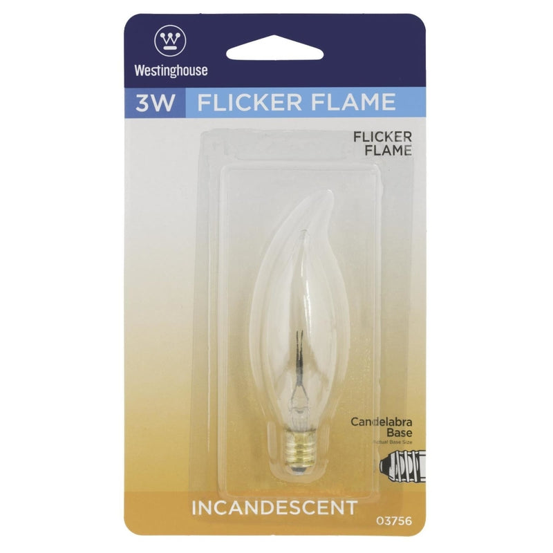 Westinghouse DecorLite 3 W E12 Specialty Incandescent Bulb E12 (Candelabra) Warm White 1 pk