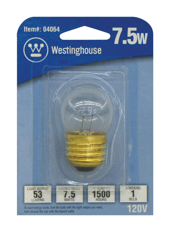 Westinghouse 7.5 W S11 Specialty Incandescent Bulb E26 (Medium) White 1 pk