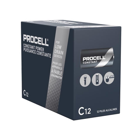Procell Constant C Alkaline Batteries 12 pk Boxed