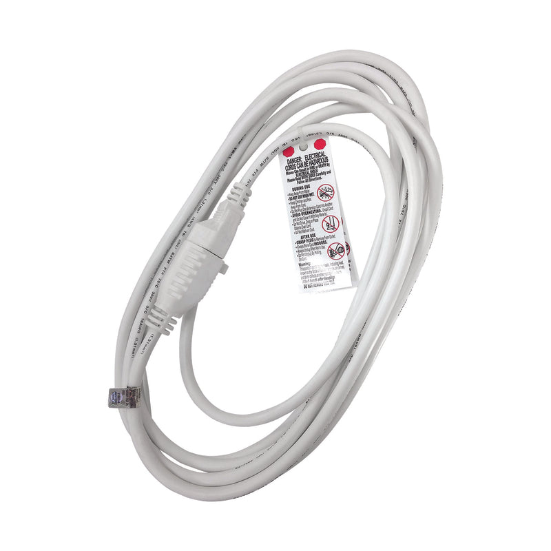 Ace Outdoor 15 ft. L White Extension Cord 16/3 SJTW