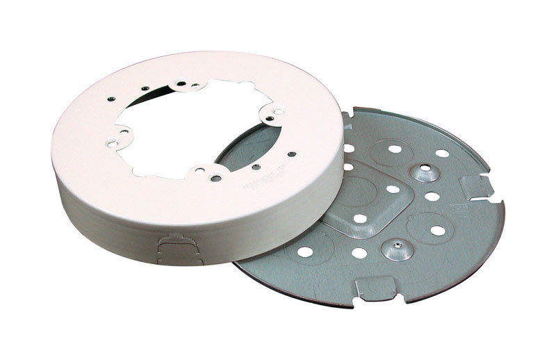 Legrand Round Metal Fan Box Ivory