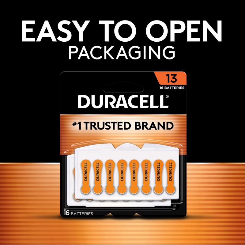 Duracell Zinc Air 10 1.4 V 100 mAh Hearing Aid Battery DA10 8 pk