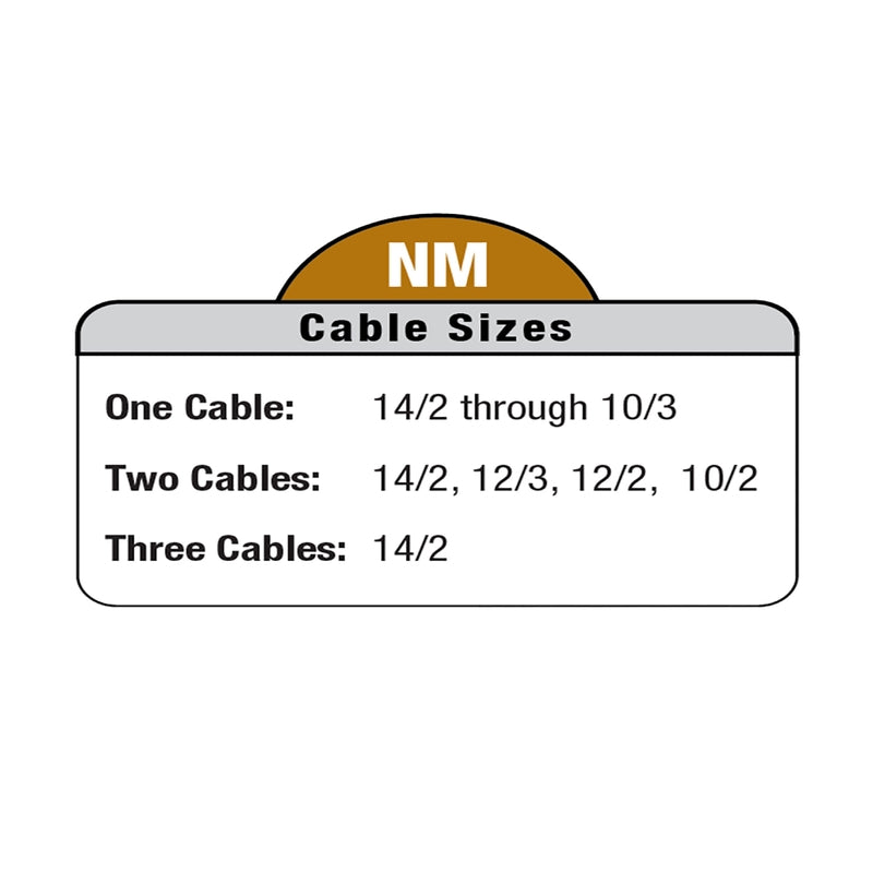 Sigma Engineered Solutions ProConnex NM/SE Clamp Cable Connector 1/2 in. D 100 pk