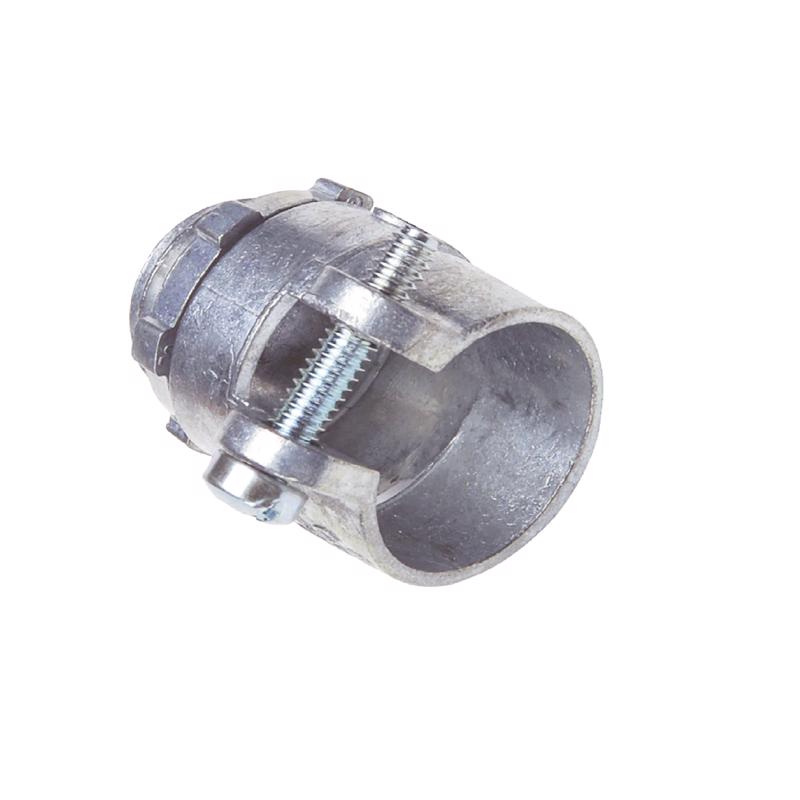 Sigma Engineered Solutions 3/8 in. D Die-Cast Zinc Squeeze Connector For AC, MC or FMC/RWFMC 1 pk