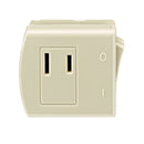 Leviton 13 amps Double Pole Plug-In Switch Tap Ivory 1 pk
