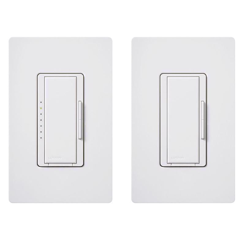 Lutron Maestro White 150 W 3-Way Dimmer Switch 1 pk