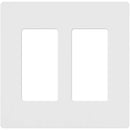 Lutron Claro White 2 gang Plastic Decorator Wall Plate 1 pk