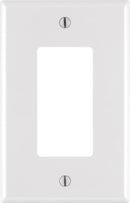 WALLPLAT1G GFCI DECOR WH