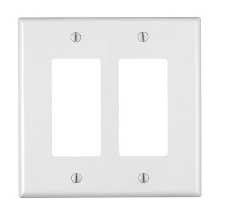 WALLPLAT2G GFCI DECOR WH