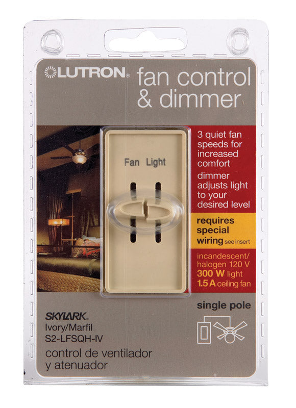 FAN/LITE CONTROL IVORY