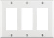 DECORA WALLPLATE 3G WHT