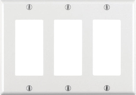 DECORA WALLPLATE 3G WHT
