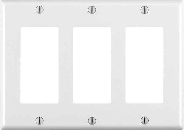 DECORA WALLPLATE 3G WHT