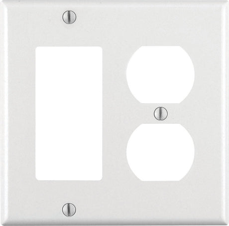 RECEPTACLE WALLPLATE WHT