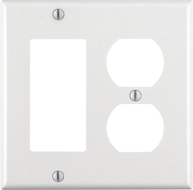 RECEPTACLE WALLPLATE WHT