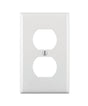 DUPLEX RECP WALPLT 1G WH