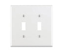 WALLPLATE 2G TOGGLE WH