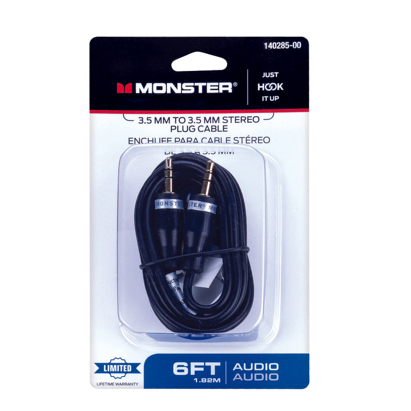 CABLE STEREO 6' BLACK