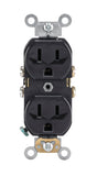 OUTLT 5-15R DPLX BLK 15A