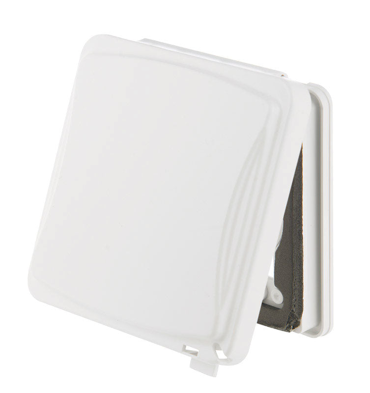 COVER FLAT PLASTIC 2G WH