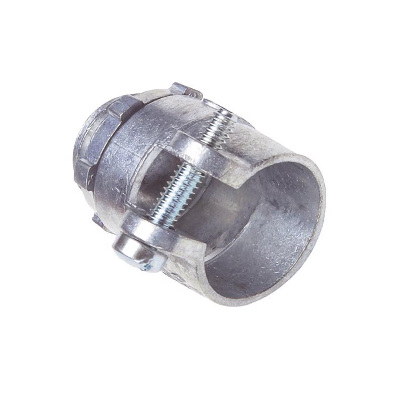 Sigma Engineered Solutions 1 in. D Die-Cast Zinc Squeeze Connector For BX, MC and FLEX 1 pk