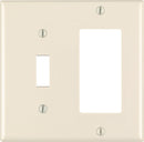 WALL PLATE 2G ALMOND