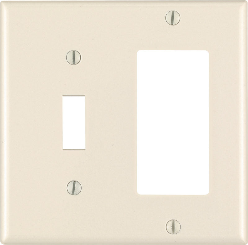 WALL PLATE 2G ALMOND