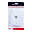 WALLPLATE 1-PORT WHITE