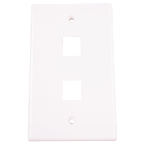 Monster Just Hook It Up White 2 gang Plastic Keystone Wall Plate 1 pk