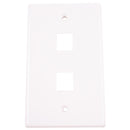 Monster Just Hook It Up White 2 gang Plastic Keystone Wall Plate 1 pk