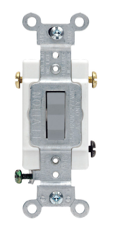 COM3WAY SWITCH 15A GRAY