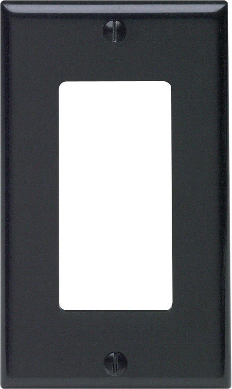 WALLPLATE DECORA 1G BLK