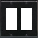 WALL PLATE DECORA 2G BLK