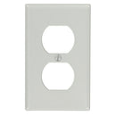 WALLPLATE DUPLEX 1G GRY