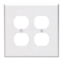 WALLPLAT 2G DPLXRECEP WH