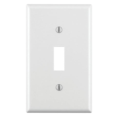 Leviton White 1 gang Thermoset Plastic Toggle Wall Plate 10 pc